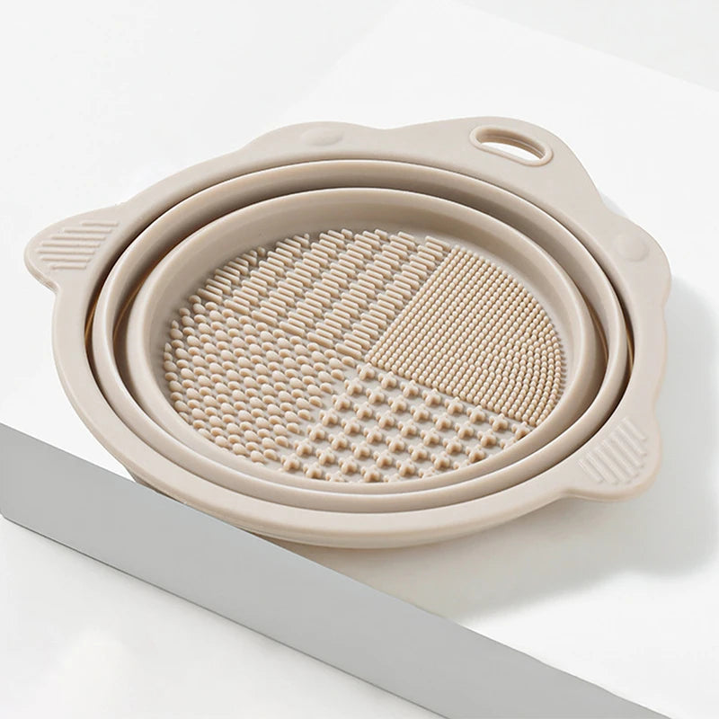 Makeup Brush Cleaner Cleaning Bowl – Quick & Easy Brush Washing Tool