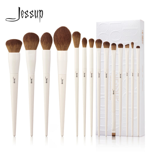 Jessup Makeup Brushes 14pc – Professional Complete Face & Eye Brush Set