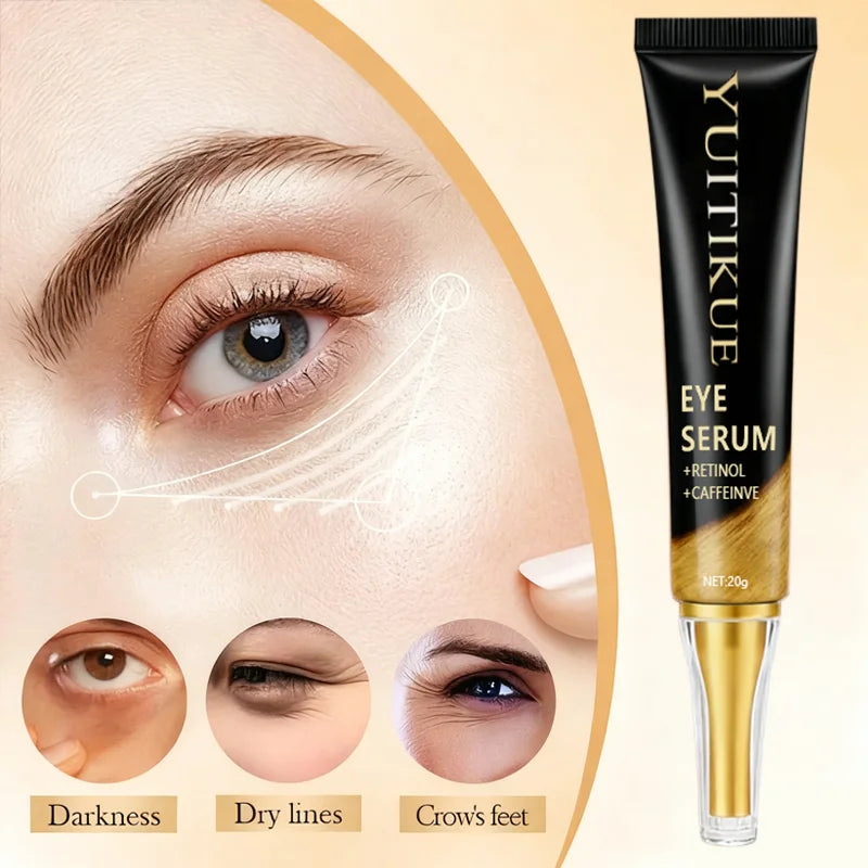 YUITIKUE Caffeine Eye Cream 20g – Fast-Acting Firming, Reduces Puffiness & Dark Circles