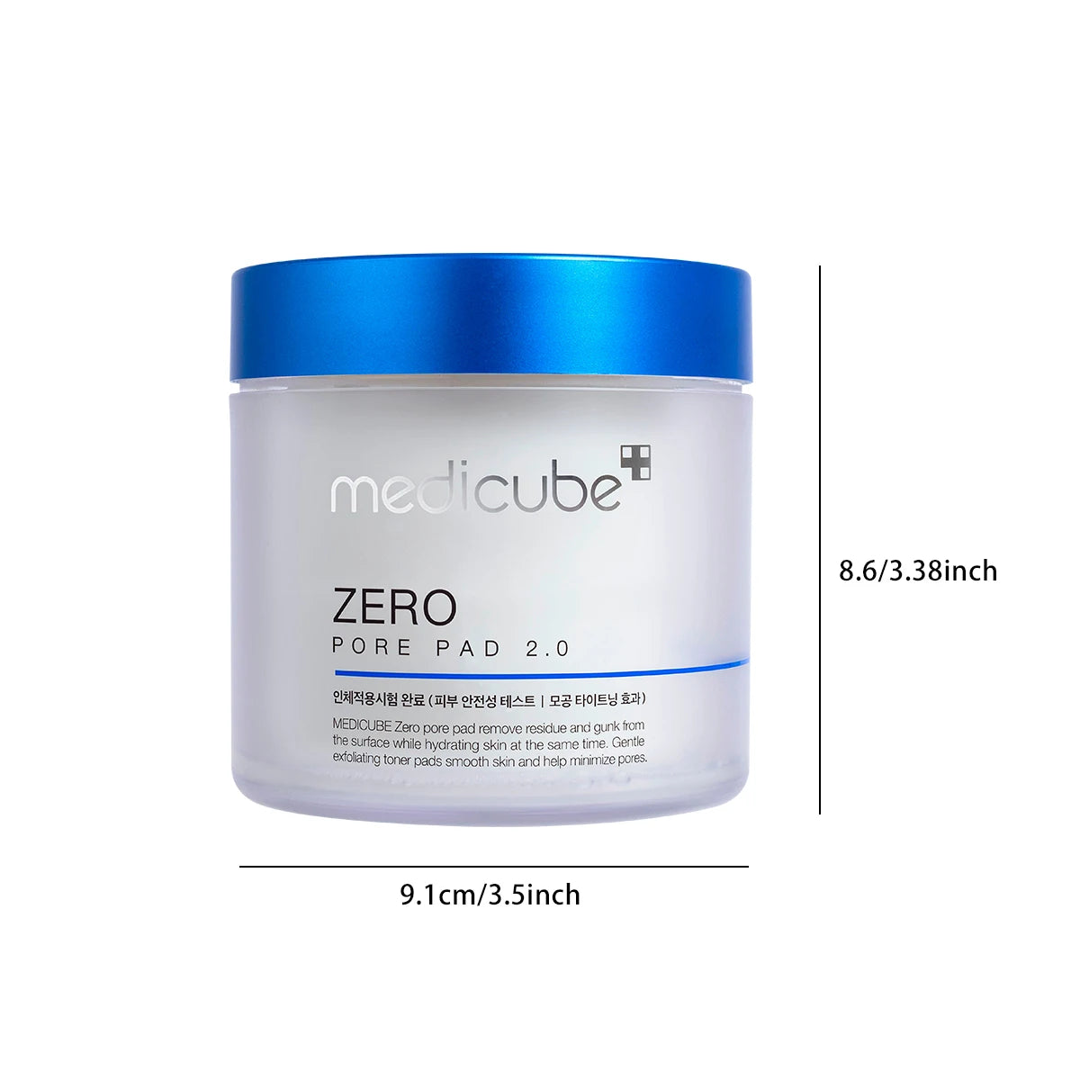 MedicuMedicube ZERO PORE PAD 2.0 – Dual-Texture Hydrating Korean Toner Pads for Smooth Pore Care