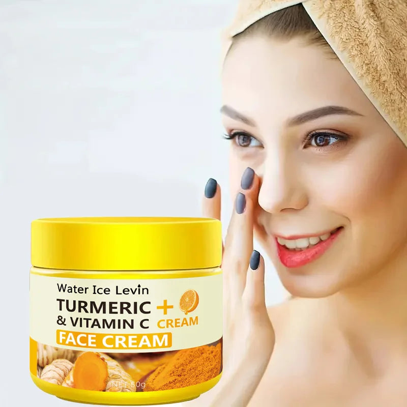 Turmeric Vitamin C Anti-Aging Cream – Brightening & Wrinkle Repair Moisturizer