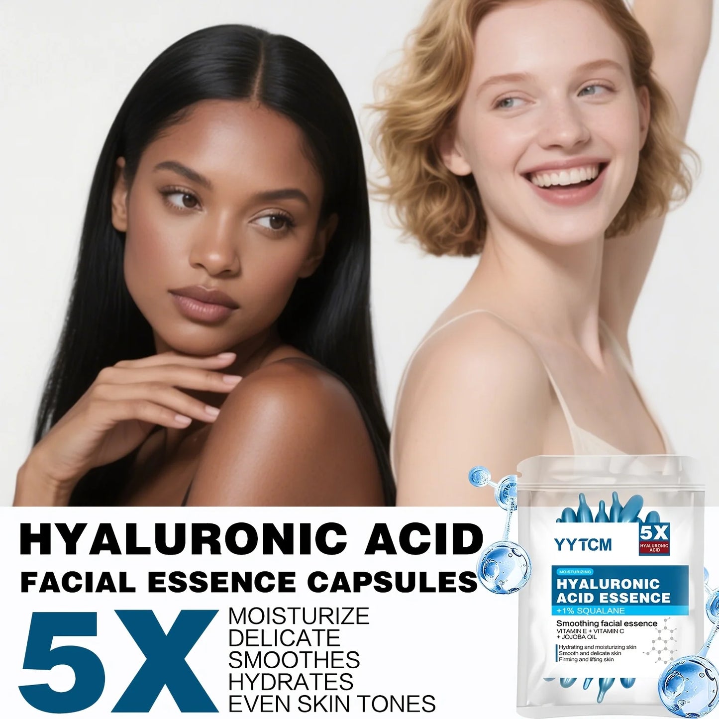 Hyaluronic Acid Deep Moisturizing Capsule Essence – Intensive Hydration Face Serum