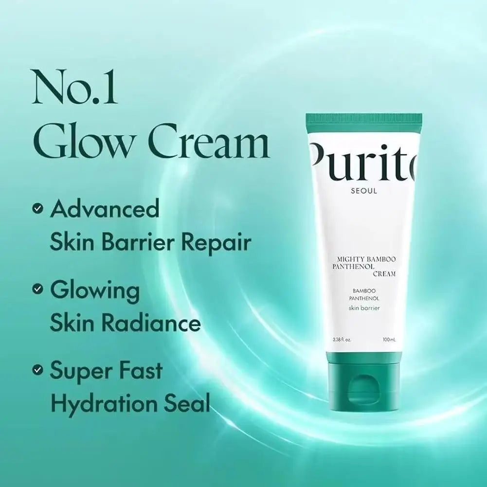 Purito Bamboo Extract Panthenol Intensive Moisturizing Repair Cream – Soothing & Revitalizing Face Cream for All Skin Types