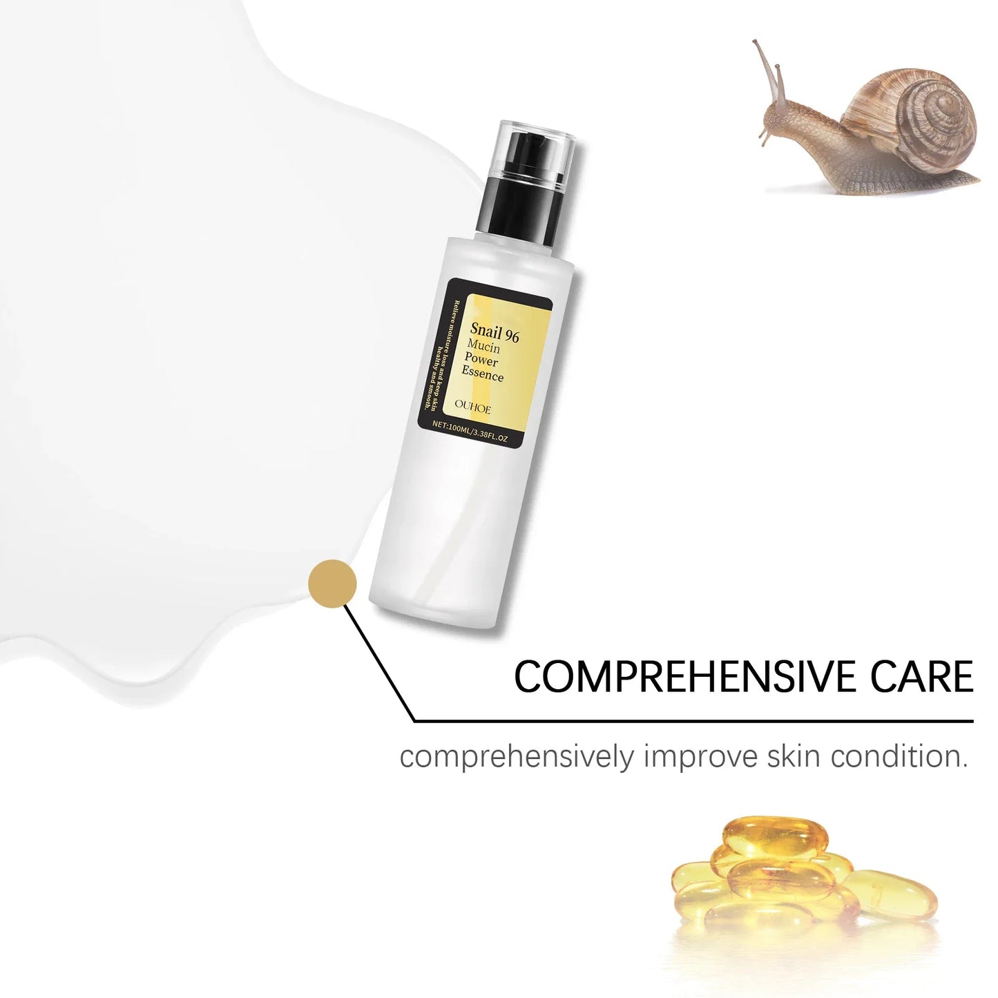 Snail 96 Mucin Power Essence – Fading Fine Lines, Moisturizing & Brightening Skin Care