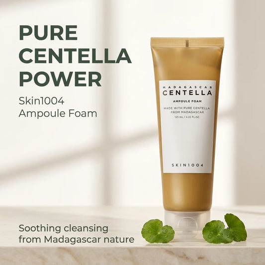 SKIN1004 Madagascar Centella Ampoule Foam – Gentle Korean Facial Cleanser for Soft Hydrated Skin