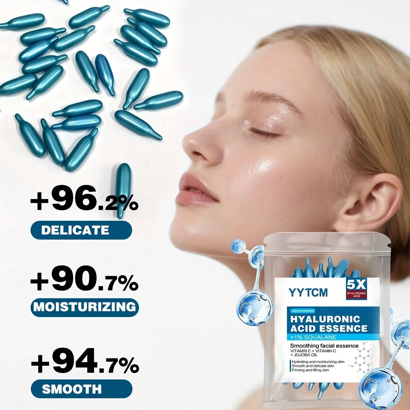 Hyaluronic Acid Deep Moisturizing Capsule Essence – Intensive Hydration Face Serum