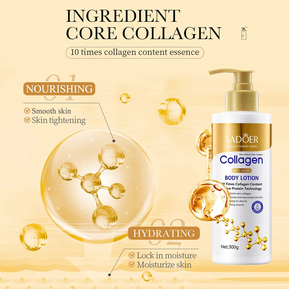 Collagen Body Lotion – Firming & Deep Hydration Body Moisturizer for Smooth Skin