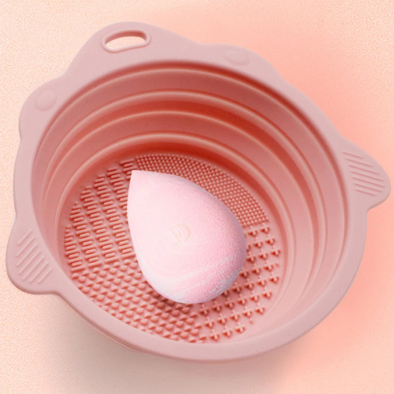 Makeup Brush Cleaner Cleaning Bowl – Quick & Easy Brush Washing Tool