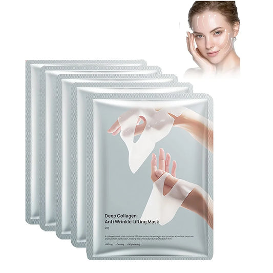 Deep Collagen Anti-Wrinkle Lifting Mask – Collagen Face Mask for Firming & Moisturizing (5 Pack)
