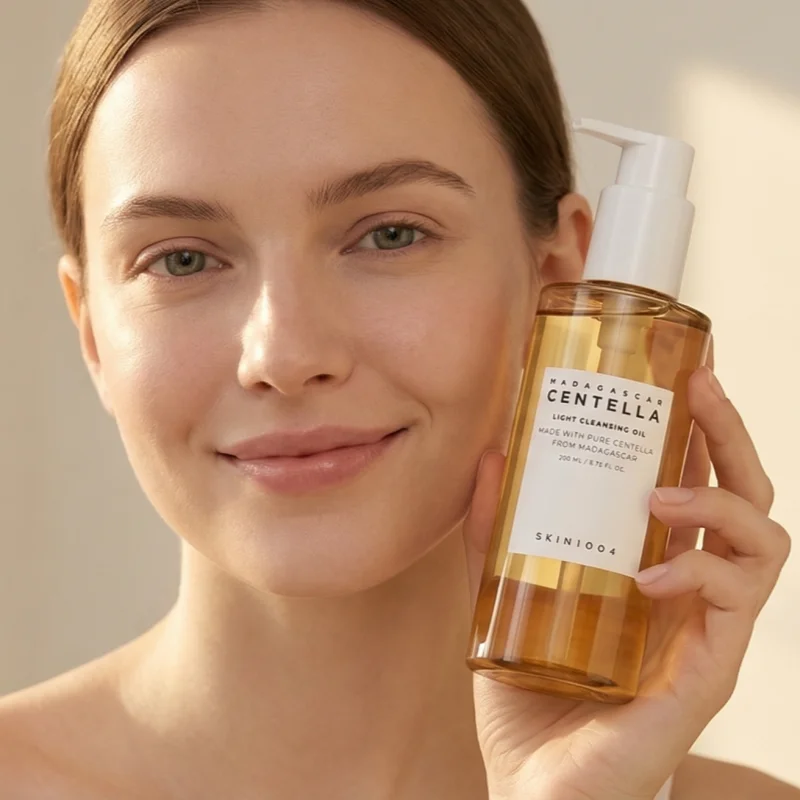 Korean Centella Light Cleansing Oil – Gentle Makeup Remover & Deep Pore Cleanser