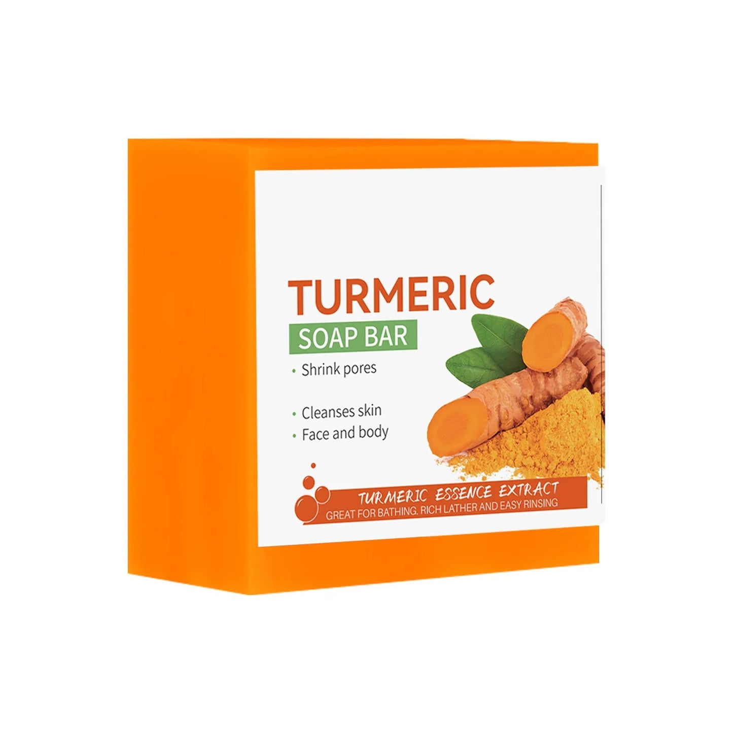 Handmade Turmeric Soap for Face & Body – Brightening, Dark Spot Removal & Gentle Skin Cleanser