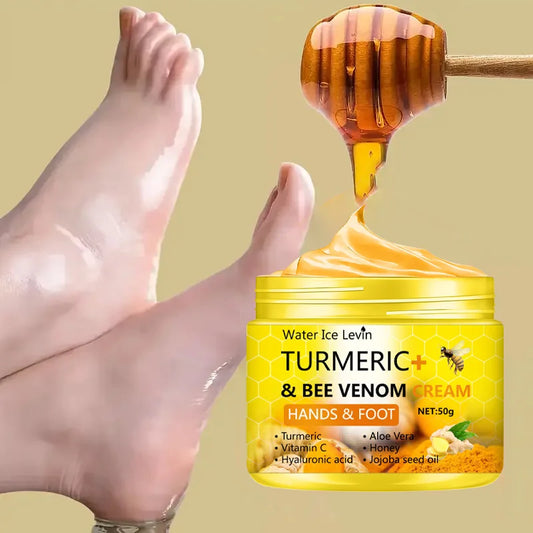 Turmeric Bee Venom Foot Cream – Anti-Crack & Deep Moisturizing Heel Repair