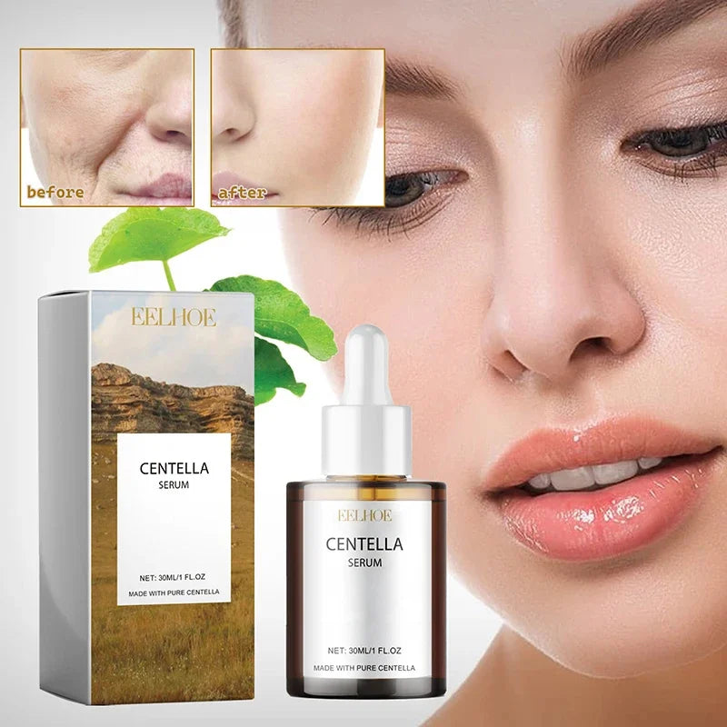 Centella Asiatica Face Serum & Moisturizing Cream – Brightening Nourishing Korean Skin Care for Dry Skin