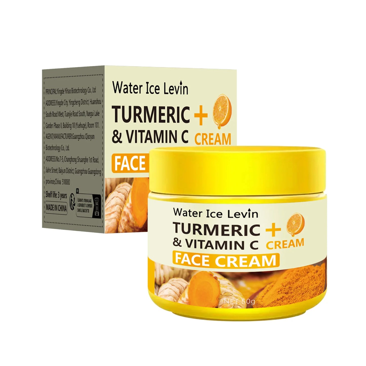 Turmeric Vitamin C Anti-Aging Cream – Brightening & Wrinkle Repair Moisturizer