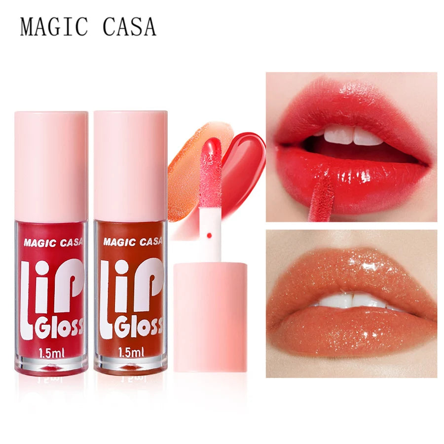 MAGIC CASA 6pcs Hydrating Jelly Lip Oil Set – Moisturizing & Glossy Lip Care