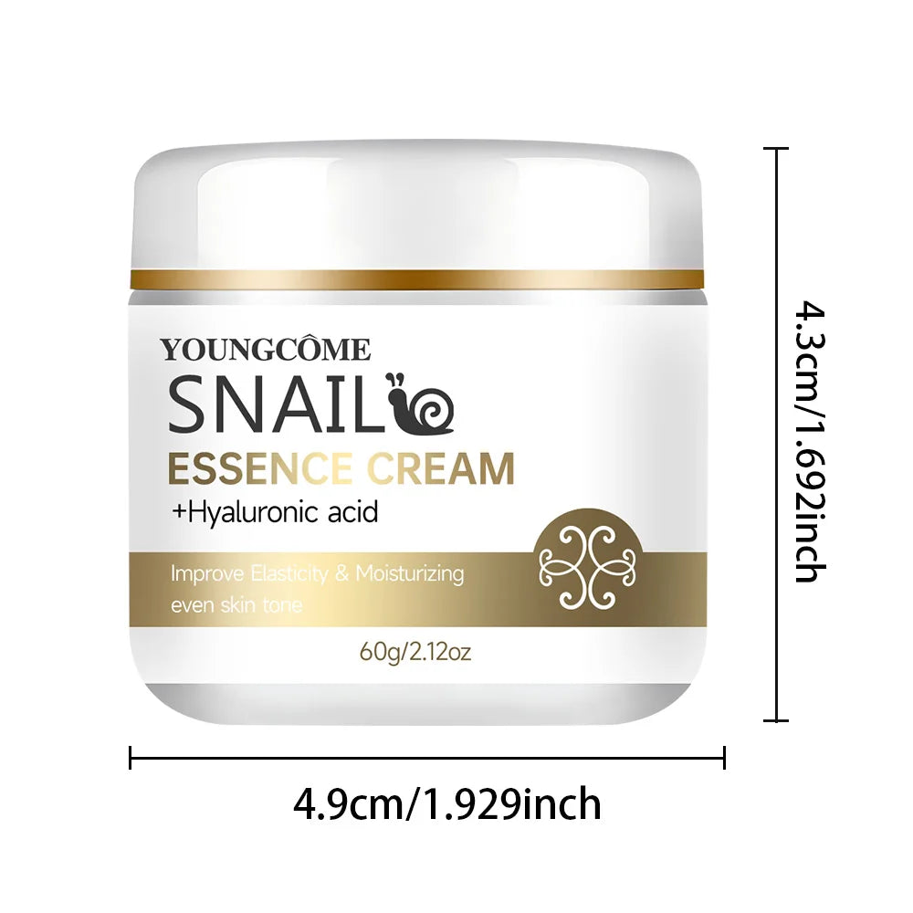 Snail Essence Cream with Hyaluronic Acid – Retinol Moisturizing, Firming & Brightening Skincare